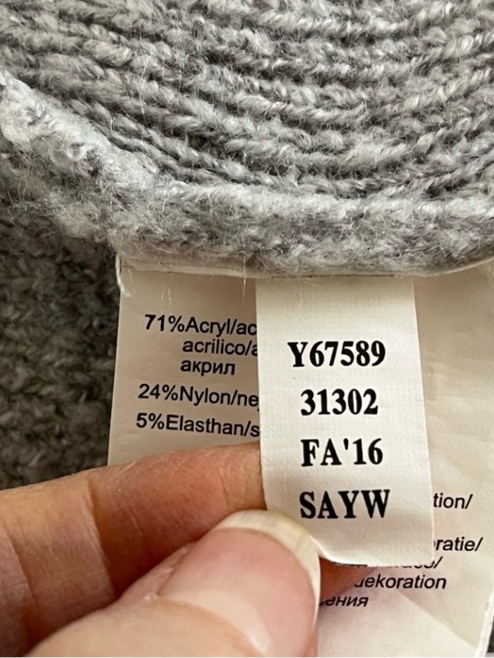 Venus Gray Whipstitch Fringe Duster Cardigan Midi Open Front Size M Cozy Fall - Picture 10 of 10